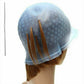 Reusable Silicone Hair Highlighting Cap with Stainless Steel Hook