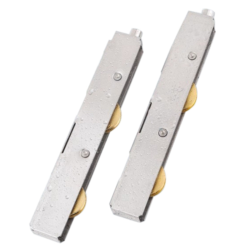 2 PCS Stainless Steel Sliding Door Roller Durable Bottom Guide Wheel for Glass Door