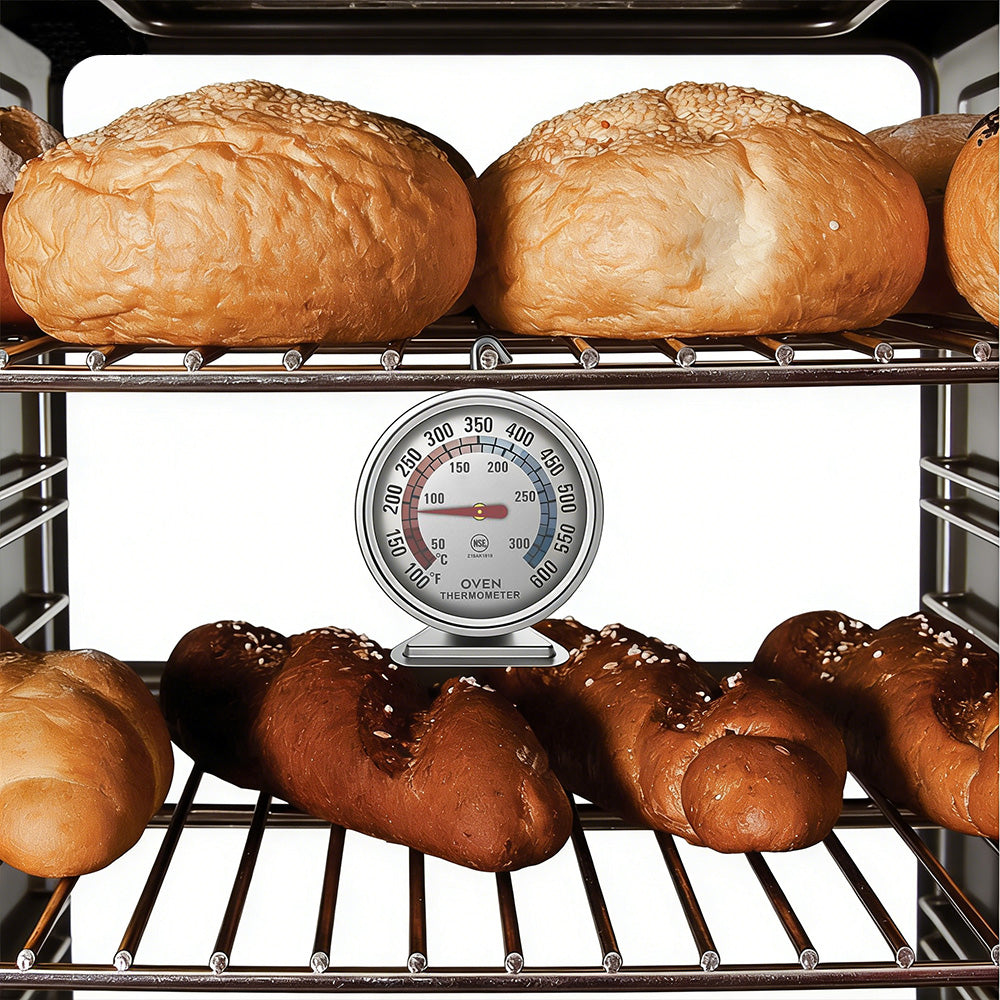 Oven Thermometer Stainless Steel Accurate Temperature Gauge for Home Kitchen