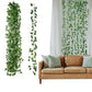 12 X 2M Artificial Ivy Vine Garland Fake Foliage Hanging Leaf Plant for Home Garden Party