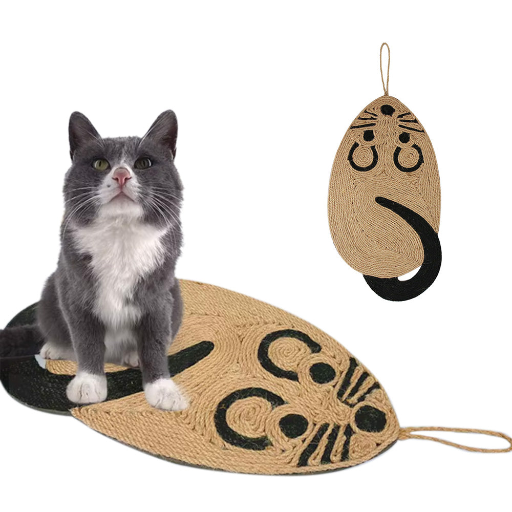 Wall Cat Scratcher Mat Sisal Cat Scratching Pad for Indoor Cats Kitten