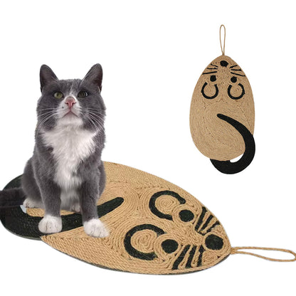 Wall Cat Scratcher Mat Sisal Cat Scratching Pad for Indoor Cats Kitten