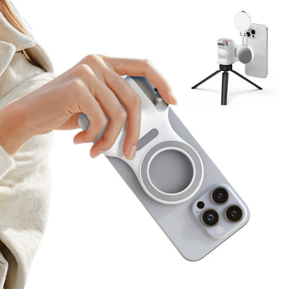Phone Camera Grip with Selfie Light and Tripod for Photography TikTok