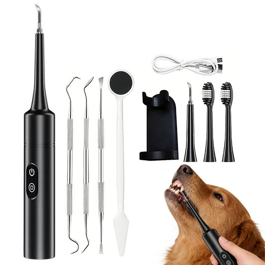 Ultrasonic Dog Tooth Cleaner Kit for Pet Teeth and Gum Care
