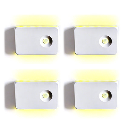 4Pcs Motion Sensor Night Light Stair Lights Indoor for Hallway Stairway Bathroom