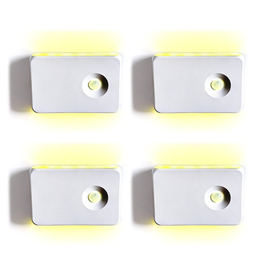 4Pcs Motion Sensor Night Light Stair Lights Indoor for Hallway Stairway Bathroom