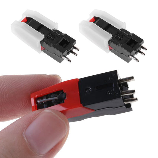 2Pcs Turntable Diamond Stylus Needle for LP Record Player Phono Ceramic Cartridge