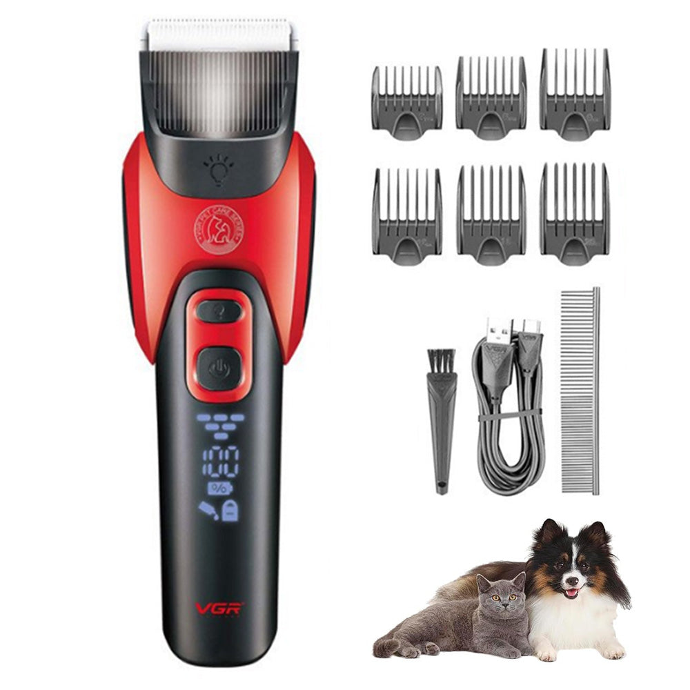 Professional Dog Clipper Cordless Pet Trimmer Grooming Kit for Thick Hair