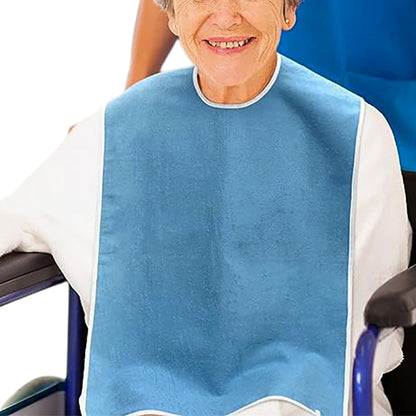 Adjustable Adult Bibs for Women Men Microfiber Bibs for Adults Senior Citizens