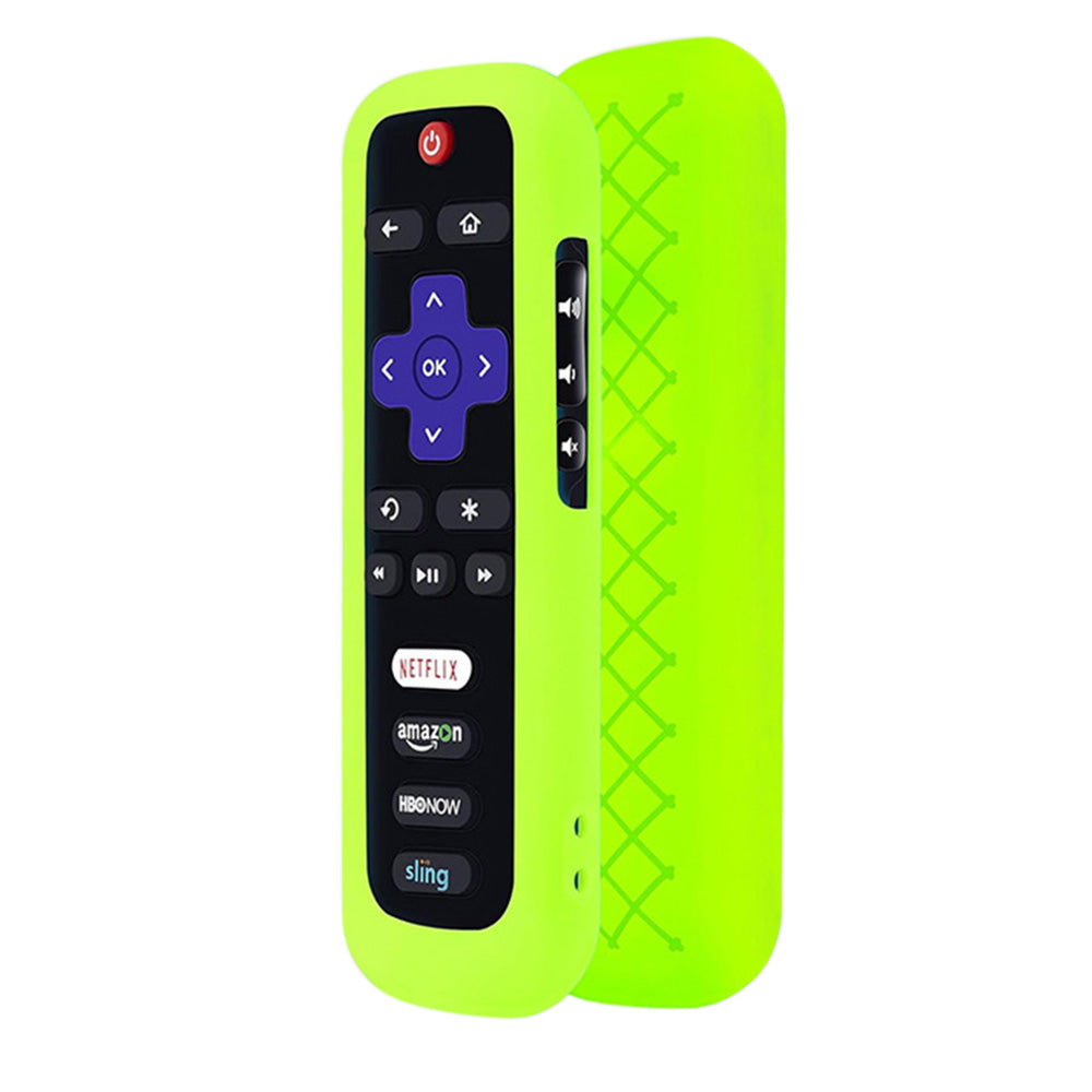 2 Pack Glow in The Dark Silicone Case Cover for Roku TV Remote