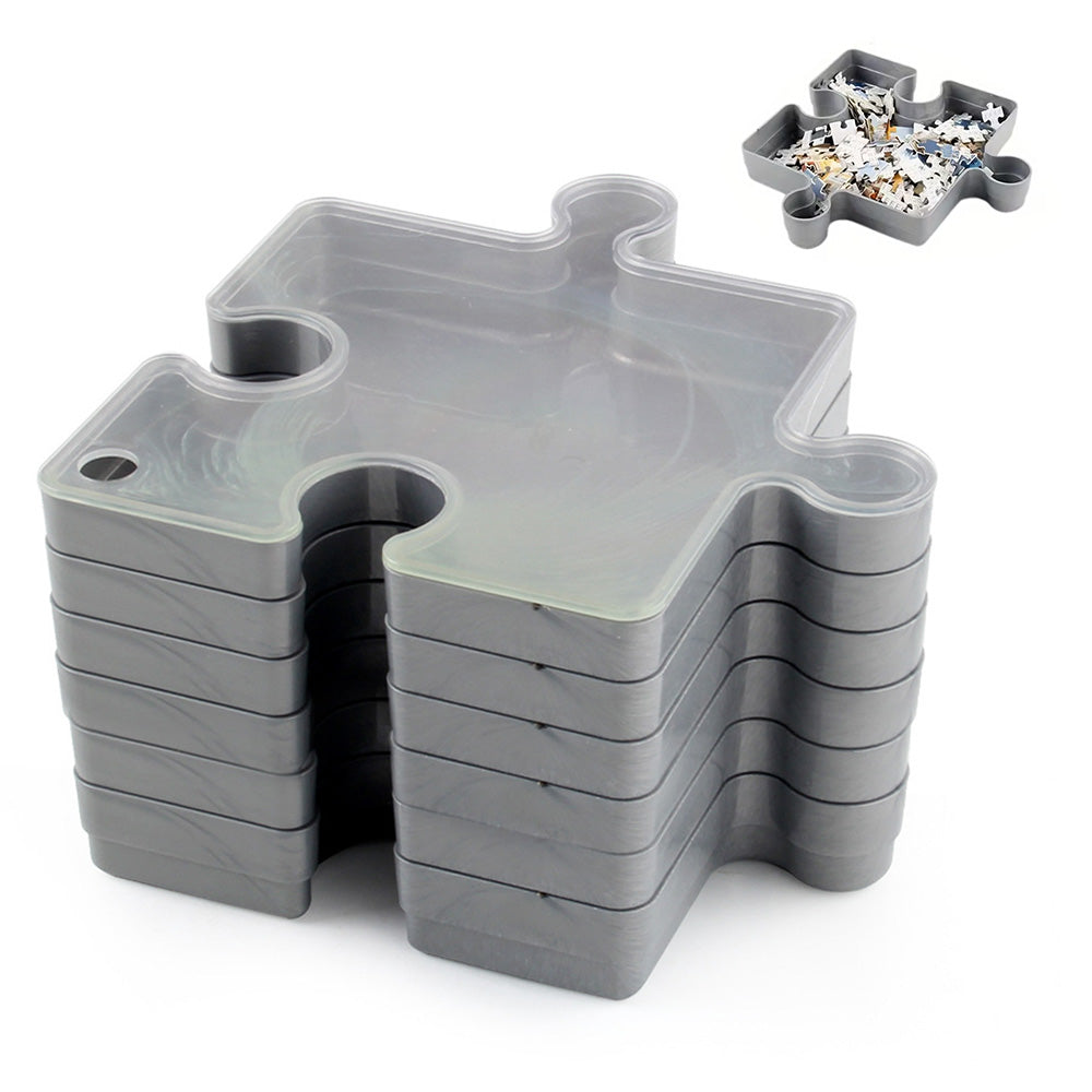 6 Layer Puzzle Storage Organizer Box Stackable Sorting Trays for 1000 Pieces