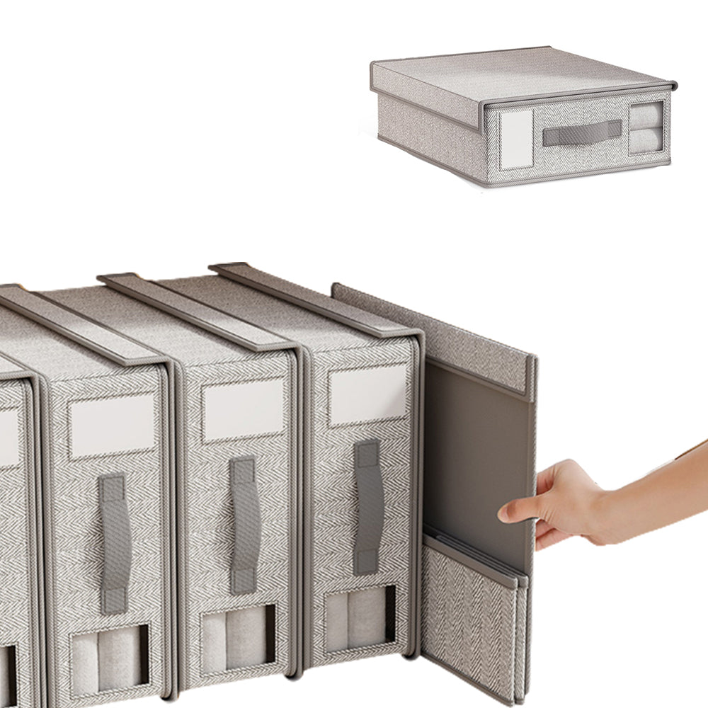 Foldable Bed Sheet Storage Bins with Handle