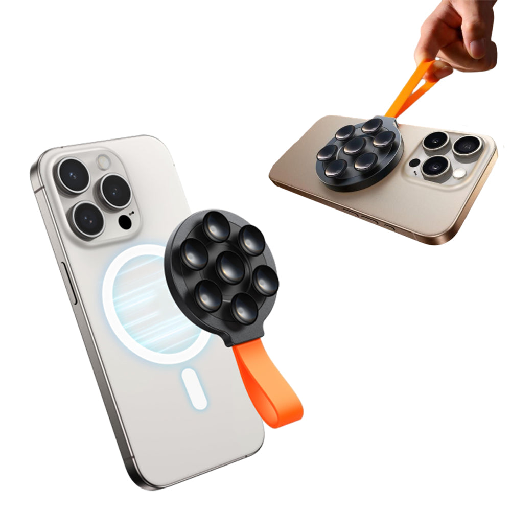 Silicone Suction Cup Magnetic Phone Mount MagSafe Grip Holder