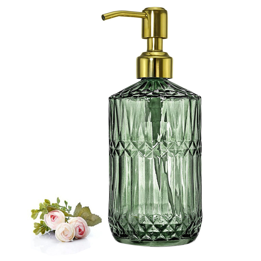 450ml Glass Soap Dispenser for Kitchen Bathroom