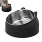 400ml Stainless Steel Tilted Pet Bowl Non-Slip Raised Feeder for Cats and Dogs