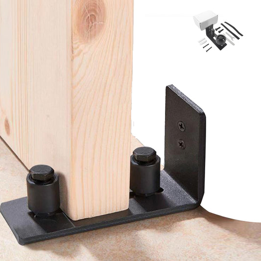 Wall Mounted Sliding Barn Door Floor Guide for Flush Bottom Adjustable Stay Rollers
