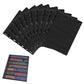 10 Sheet Black Double-Sided Stamp Album Collection Page with 9 Binder Hole