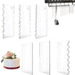 6Pcs Acrylic Cake Scraper Contour Decorating Tools with Hole