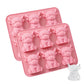 2 Pack 6 Cavity Silicone Highland Cow Ice Cube Molds