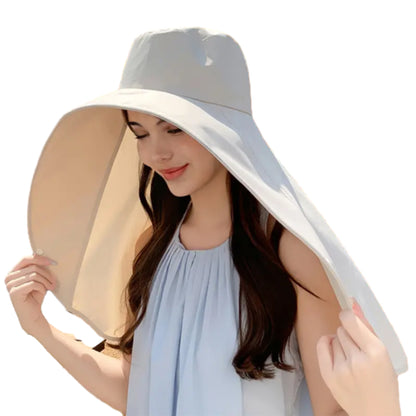 Sun Protection Wide Brim Outdoor Beach Neck Face Mask Cap