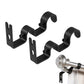 2 Pack Retro Double Curtain Rod Bracket Strong Wall Mount for 1.8cm 2.6cm Rods