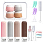 18 Piece Silicone Leak Resistant Travel Toiletry Bottle Set