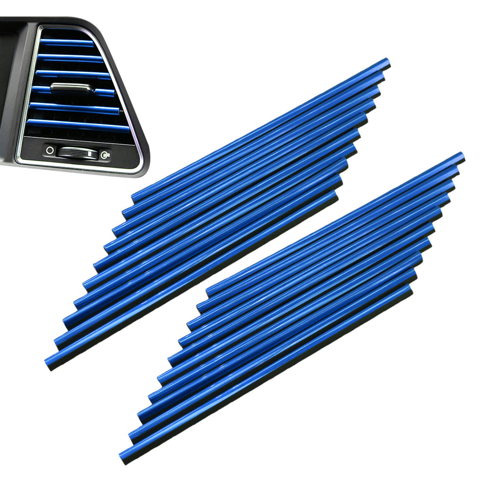 20 Pack Car Interior Air Vent Decorative Trim Strip Universal Fit for All Models