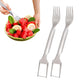 2Pcs Stainless Steel Multifunctional Watermelon Fork Slicer Tool