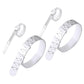 4Pcs Ring and Bracelet Sizer Measuring Tool with Magnifying Function