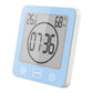 Water-Resistant Digital Bathroom Alarm Clock Temperature Humidity Meter
