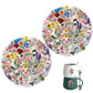 50 Pcs Floral Transparent PET Stickers DIY Decals for Phone Case Cup Laptop