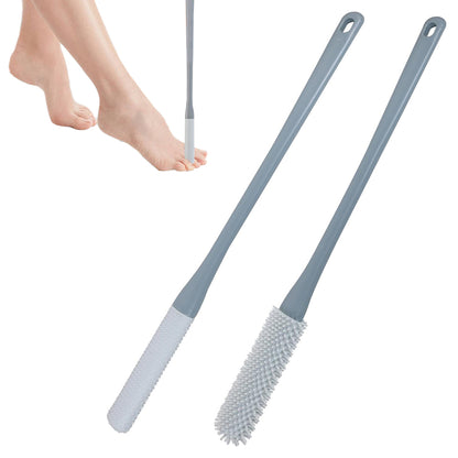 2Pcs Long Handle Toe Gap Cleaning Foot Brush