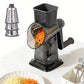 Rotary Vegetable Chopper 3-Blade Cylinder Hand-Cranked Slicer Shredder Grater