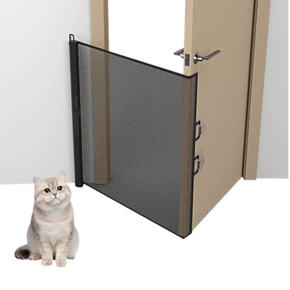 Retractable Dog Gate for Outdoor Staris Hallways Doorways No Drill