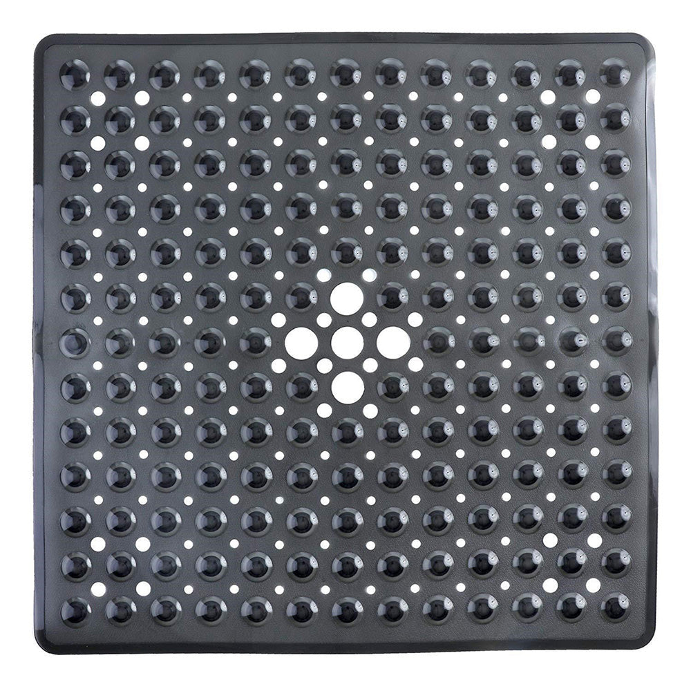 Large Non Slip Shower Mat with Drain Holes Square Shower Mat