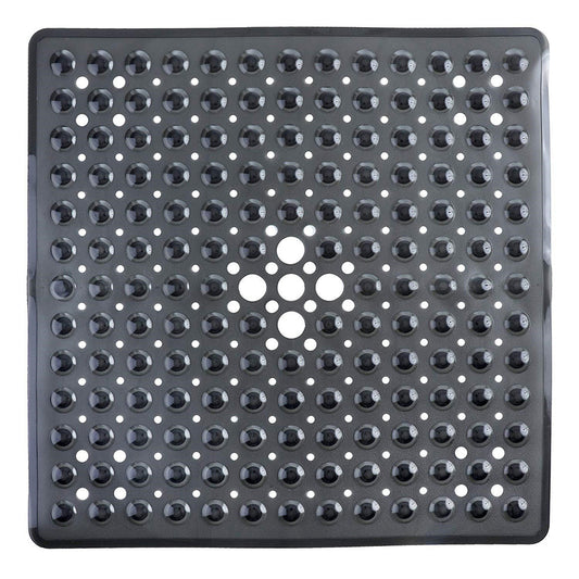 Large Non Slip Shower Mat with Drain Holes Square Shower Mat