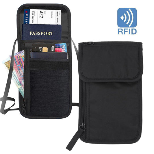 2Pcs RFID-Blocking Travel Anti-Theft Security Crossbody Bag