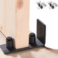 2Pcs Wall Mounted Sliding Barn Door Floor Guide for Flush Bottom Adjustable Stay Rollers