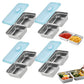 4Pcs Stainless Steel Grab and Go Snack Containers with Lids