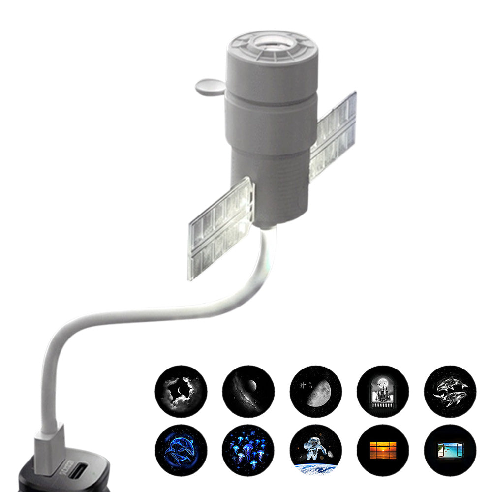 Galaxy Projector Night Light with 3 Modes and Timer Adjustable USB Night Light for Home Car