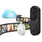 Smart Video Doorbell Camera Wireless Cam with Night Vision