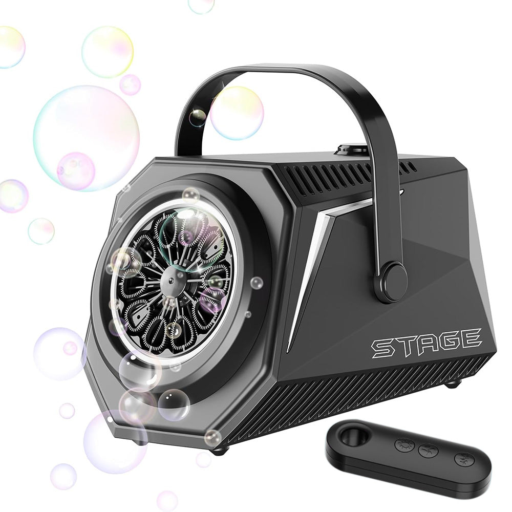 Automatic Bubble Machine Upgrade Portable Bubble Maker Blower LED Light