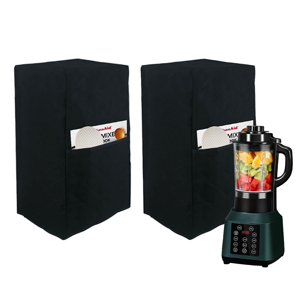 2Pcs 23x18x42cm Black Blender Dust Cover