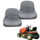 2Pcs 600D Oxford Lawn Mower Tractor Truck Seat Cover with Padding and Back Pockets