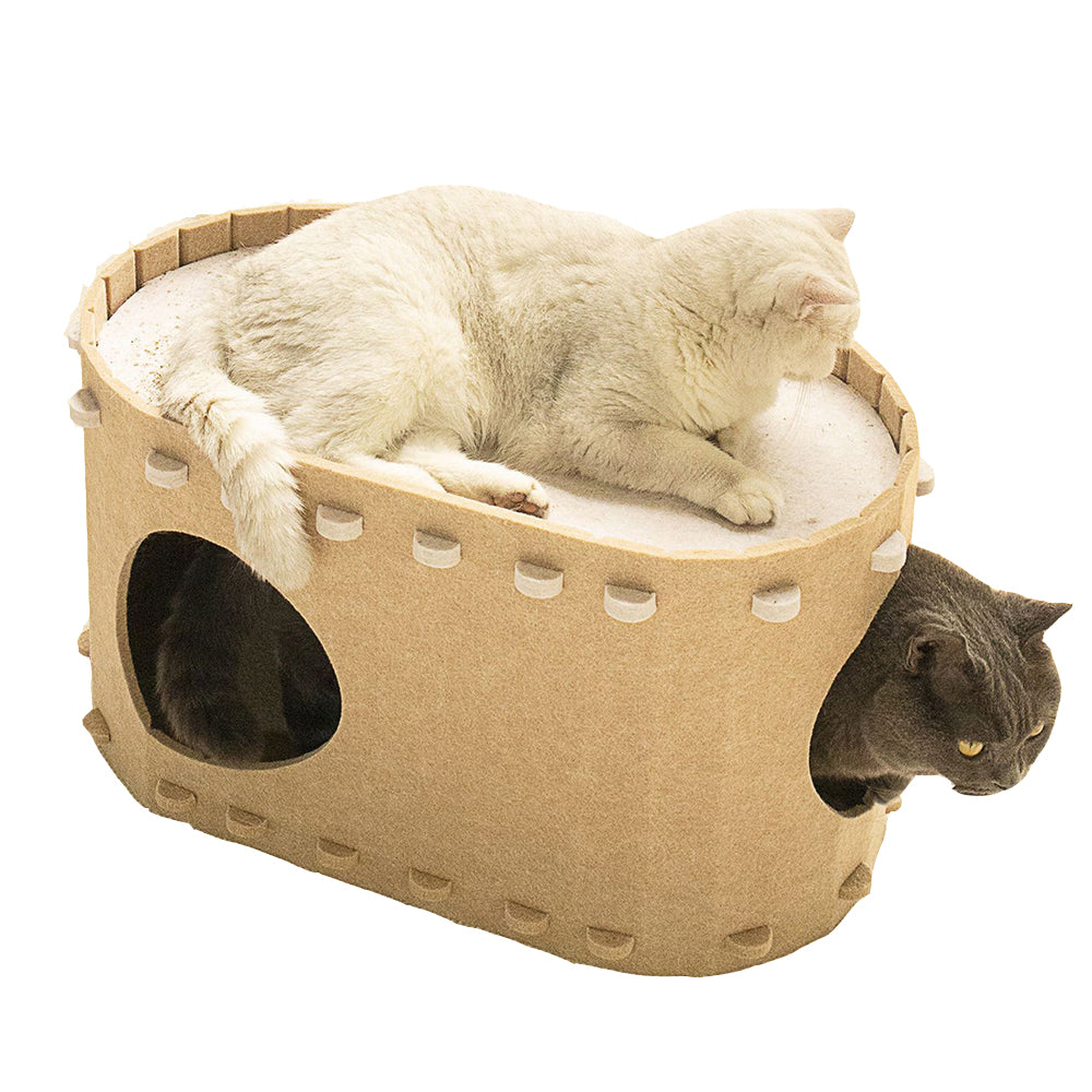 Detachable Hideaway Cat Cave Bed