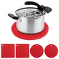4Pcs Silicone Trivets for Hot Pots and Pans Heat Resistant Pot Holders for Hot Dishes