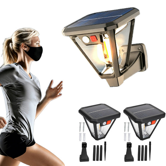 2XSolar Spot Lights Wall Motion Sensor Lights Path Lamp For Garden