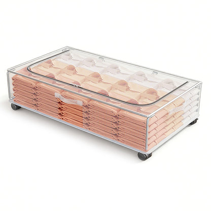 Under Bed Storage Containers With Wheels Under Bed Storage Drawers For Shoes Blankets Clothes