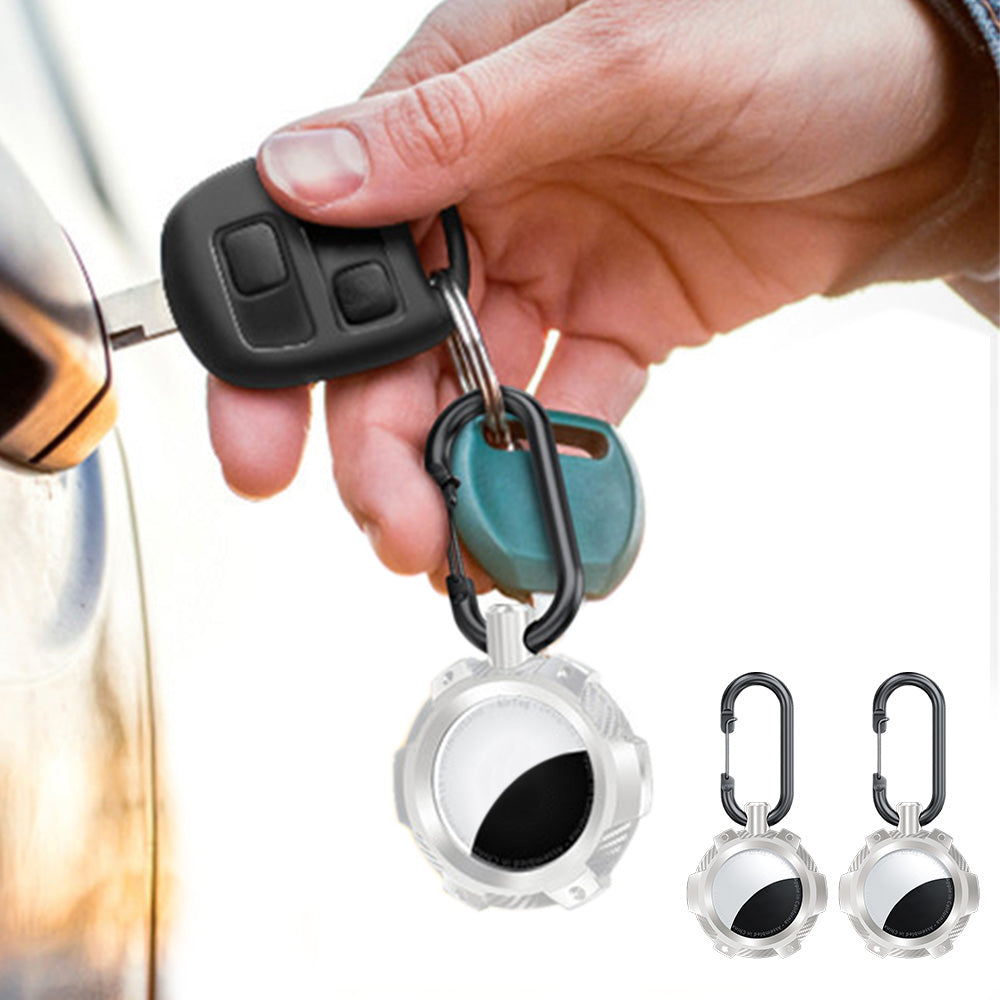 2-Pack for Airtag Holder Case with Keychain TPU Shockproof Cover Anti-Scratch Key Chain for AirTag