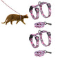 2Pcs Cat Adjustable Harness and Leash Set